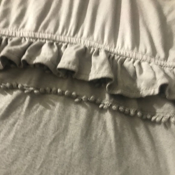 Long gray dress with thick straps with slit - Picture 4 of 8